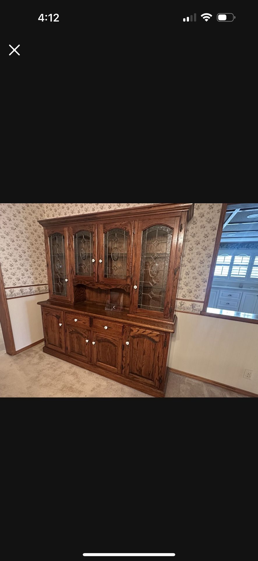 Antique Dining Room Display For China