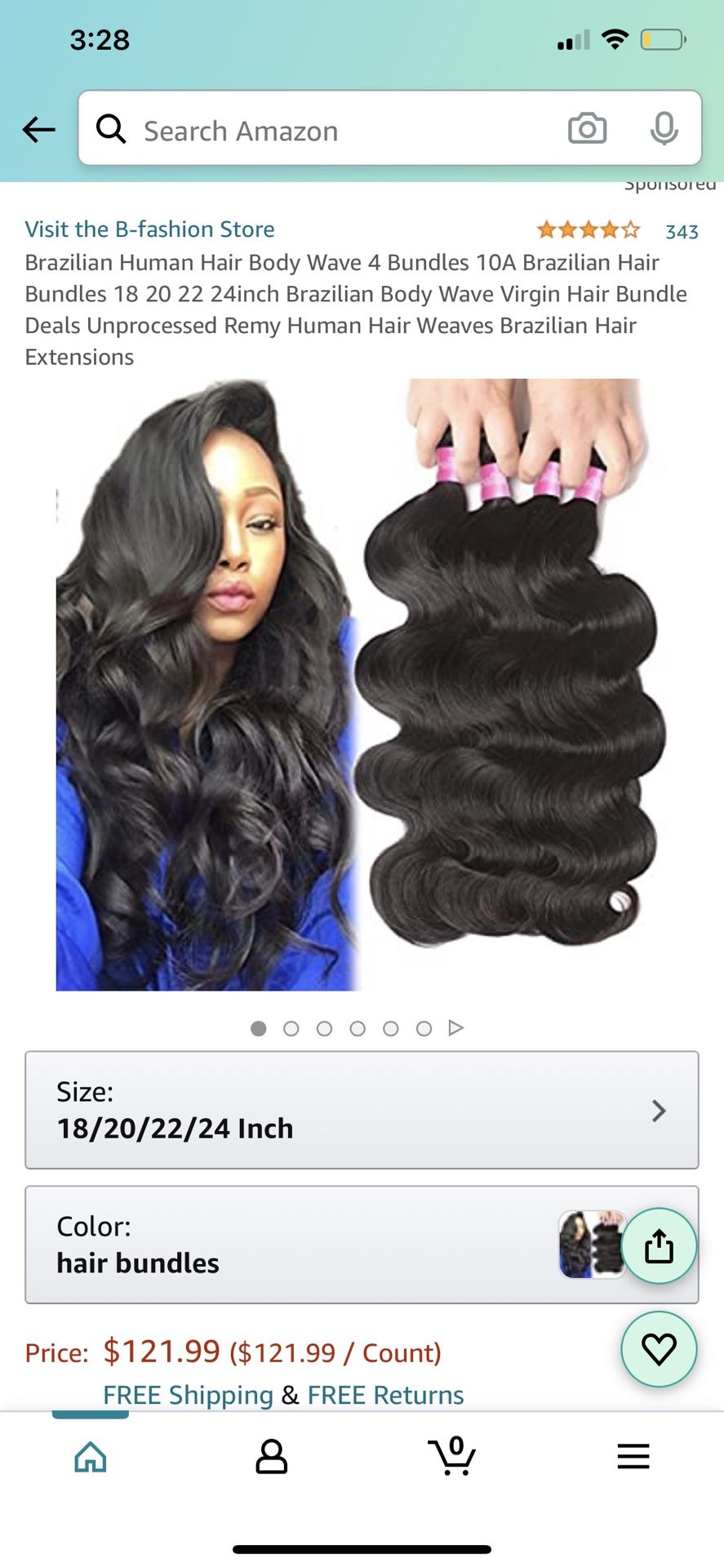 Bundle of 4 Hair
