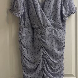 Brand New Blue Ruched Dress Size XXL