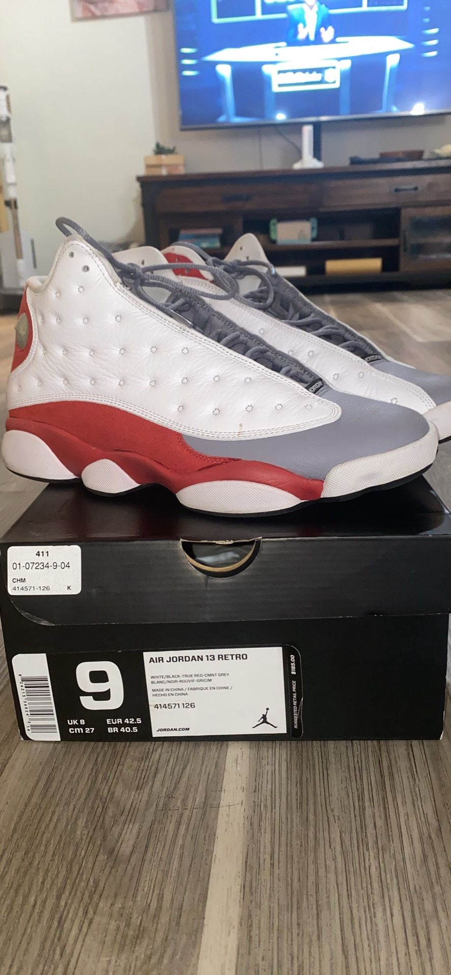 Jordan 13 Grey Toe