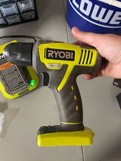 Ryobi power drill with battery and charger