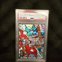 2024 Absolute Amon-ra St.Brown Explosive PSA 9 