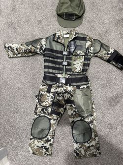 Boys Size 3-4 Military Army Guy Costume