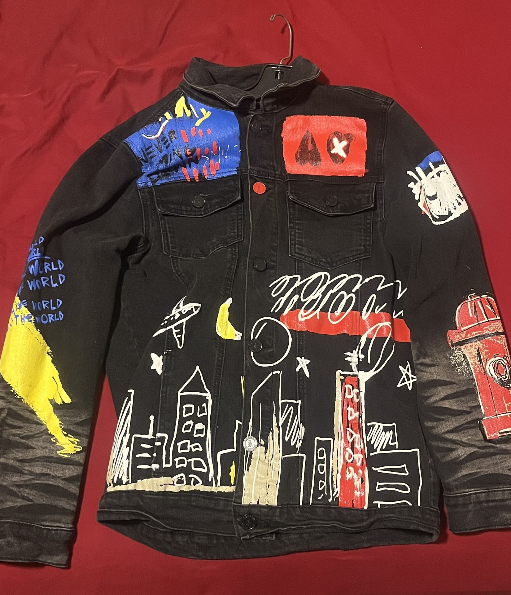 Hand-Painted Jean Jacket 