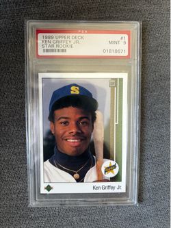 Ken Griffey Jr. star ROOKIE upper deck 1989 PSA 9