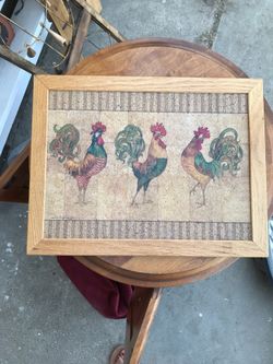 Cork board chicken picture