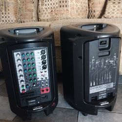 YAMAHA BLUETOOTH SPEAKER SYSTEM WITH CARRING BAG INCLUDED MODEL #BT400 LIKE NEW LIGHTLY USED 