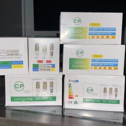Bulk LED Bulbs New in Box G9 G4 E14 Bases 30,000 Hour Life (Multiple Boxes)