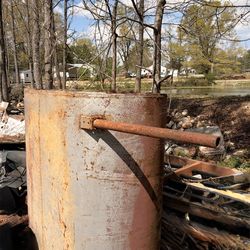 Cylindrical steel tank (BBQ, smoker-asador / parrilla)🔥