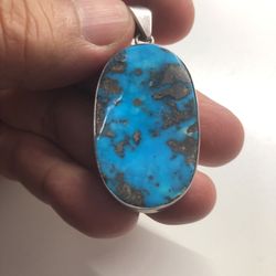 Native Natural Large Turquoise Pendant 18 Grams