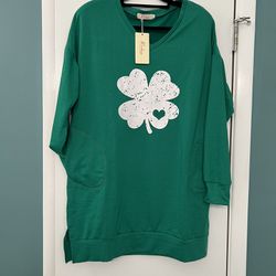 St Patrick’s Green Women’s  Shamrock Shirt 
