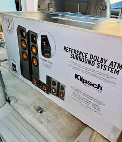 Klipsch Reference R-806FA Dolby Atmos 5.0.2 Home Theater System ≠ Premium Towers + Center + Bookshelf Speakers