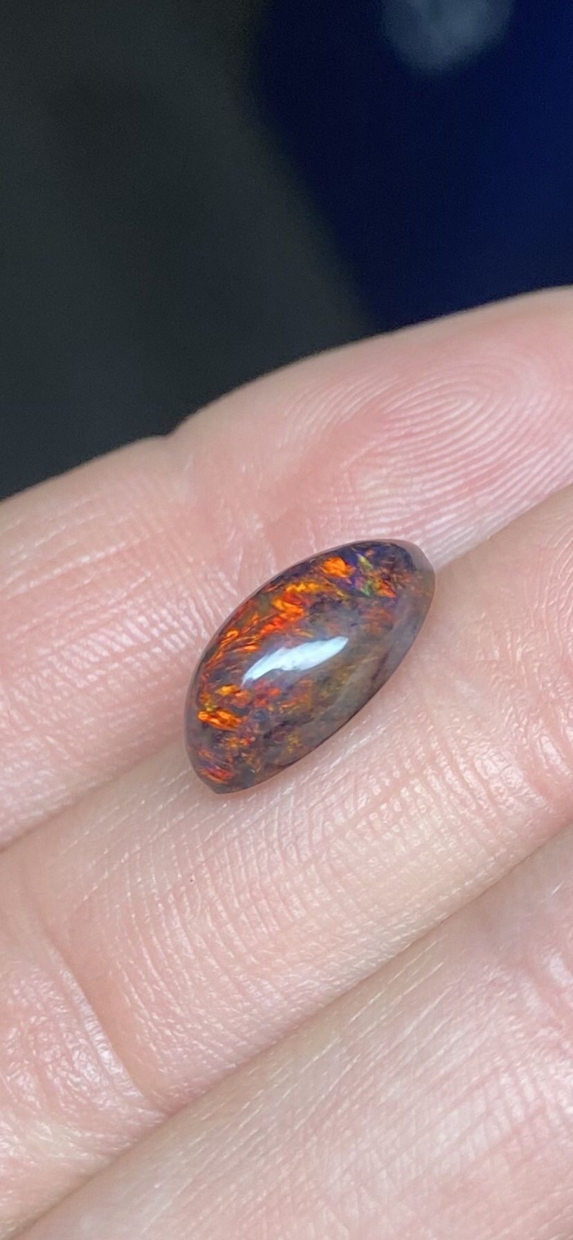 Cabochon Black Opal