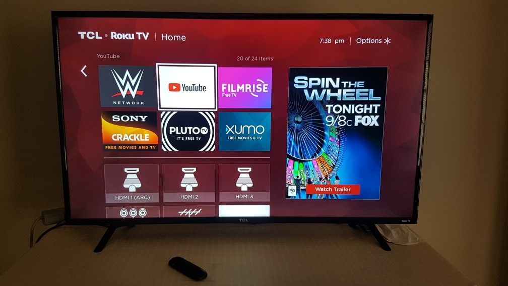 TÇL 55" Roku 4K HDR Smart TV