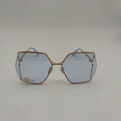 Gucci GG0817s blue There are stars Gold Metal Square Sunglasses