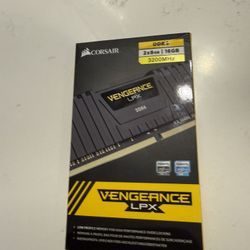 CORSAIR - VENGEANCE LPX 16GB (2x8GB) DDR4 3200MHz C16 UDIMM Desktop Memory - Black