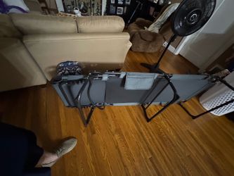 Camping bed or extra bed with extra purchased padding