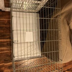 STAINLESS STEEL large Dog Crate 