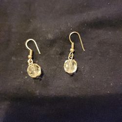 Vintage Crystal Drop Dangling Earrings 1930s Excellent Condition