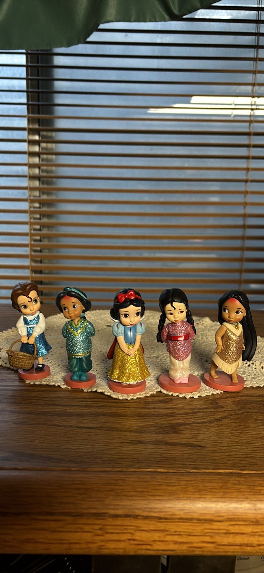Disney Animators Princess Collection lot of 5 PVC figurines cake toppers toys 3”