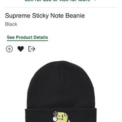 Supreme Sticky Note Beanie