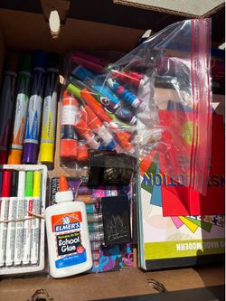 School Supplies and Classroom Table