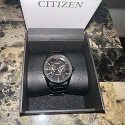 Citizen Mens Black Stainless Steel Bracelet Watch Bu4025-59e
