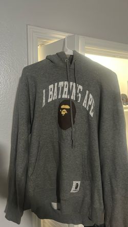 Grey Bape Hoodie Size XL