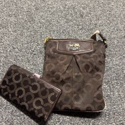 Coach Crossbody And Wallet 