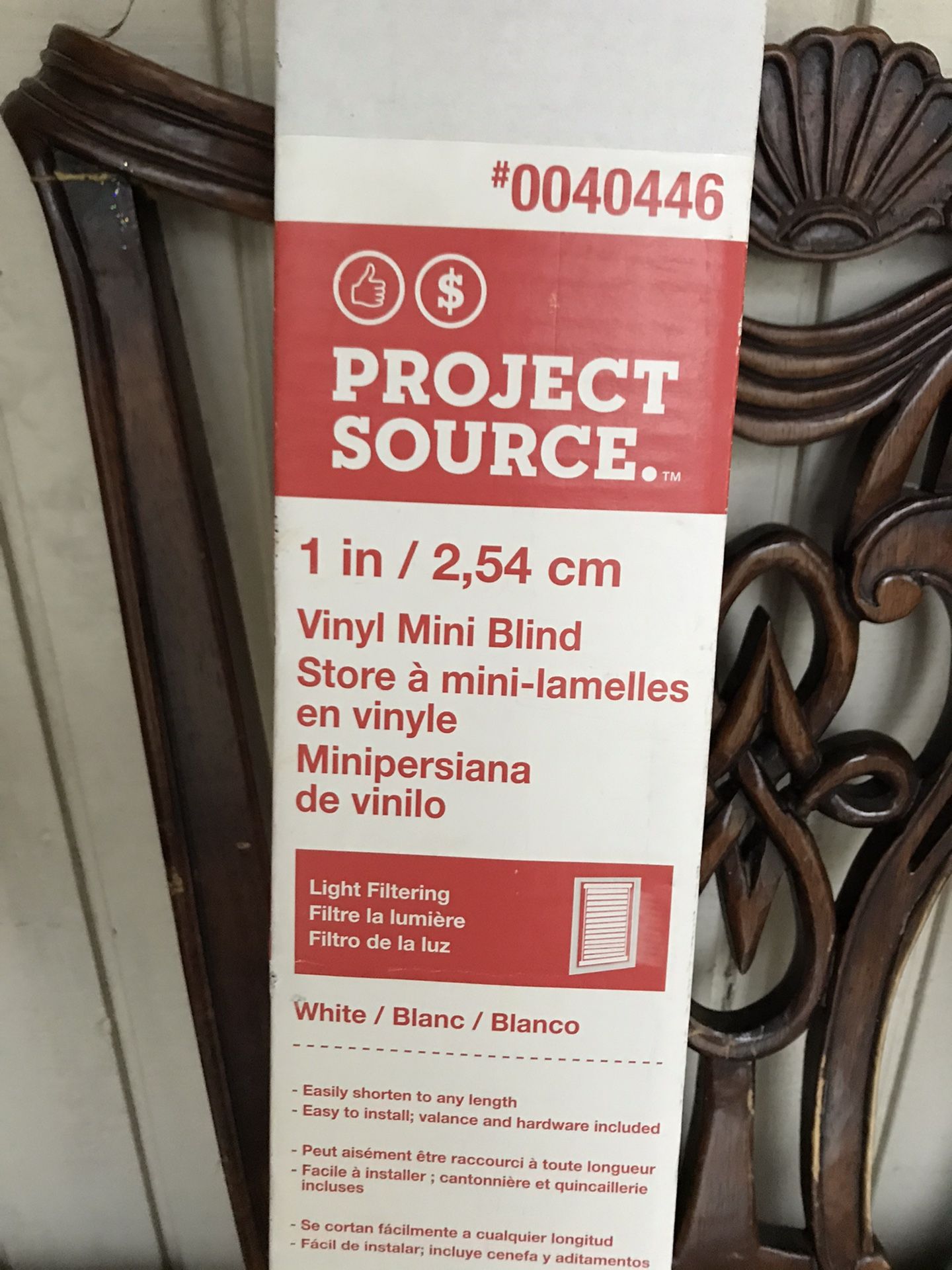 Vinyl Mini Blind ,Project Source