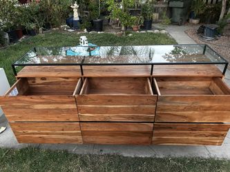 glass top dresser 39-55' Black Glass-Top Walk-In Closet Island Dresser & Chest Jewelry Storage 24IN / 39IN main image 0
