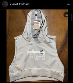Reebok crop hoodie