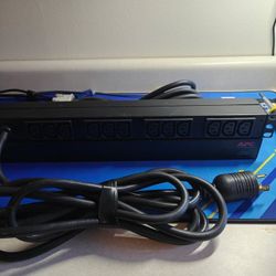 APC Rack Mount PDU, Basic 208V/20A, (12) Outlets, 1U Horizontal Rackmount (AP9566)