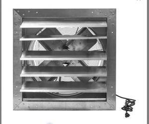 18” Exhaust Air Blower Motor Housing  w Exterior Wall Ventilation