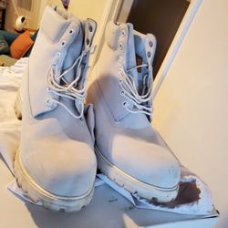 White Timberland 