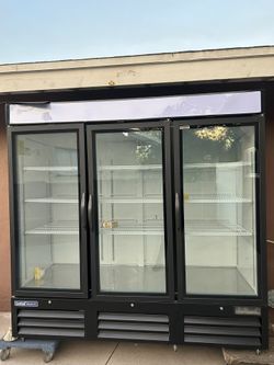 3-Door Commercial Glass Display Refrigerator