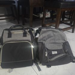 2 Baby Diapers Bags New Plus Changing Portable Bag 