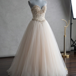 Mori Lee by Madeline Gardner Size 0 Ball Gown Wedding Gown Beaded Sweetheart