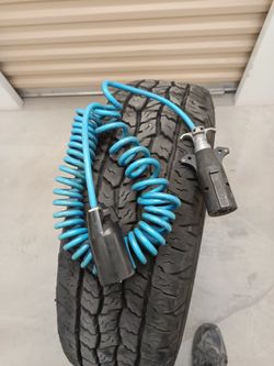 Curt Tow Bar Extension Cord w/ Socket - Coiled - 7-Way RV - 96" Cord