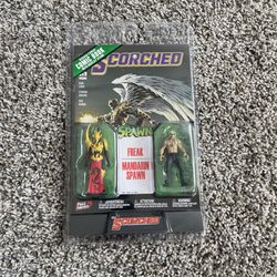 Freak & Mandarin Spawn 3-Inch Action Fig 2-Pack w/Scorched #13 Comic Book (2023)