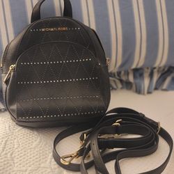 Michael Kors Mini Black Backpack