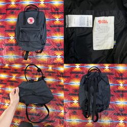 Fjallraven Kanken Classic Kanken Adult Backpack Faded Black 23510 Adjustable