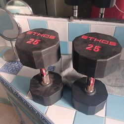 25 Lb Dumbbell Set