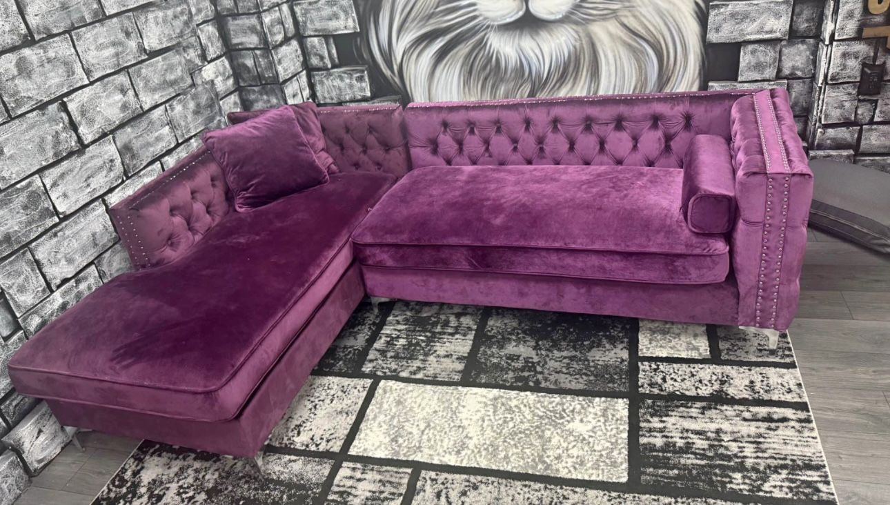 Velvet Sectional Couch