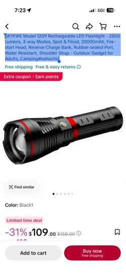 Flashlight portable