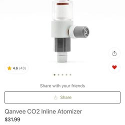 Qanvee CO2 Inline Atomizer M2 Aquarium/Aquascape/Fish