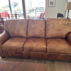 Beautiful Arizona Leather Custom Sofa - Excellent Condition