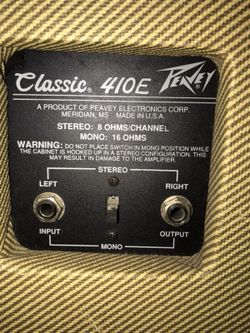 Peavey 2024 classic 410e