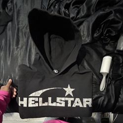Hellstar Print Hoodie Black