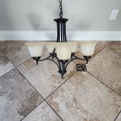 5 Light Bronze Chandelier - $25 OBO